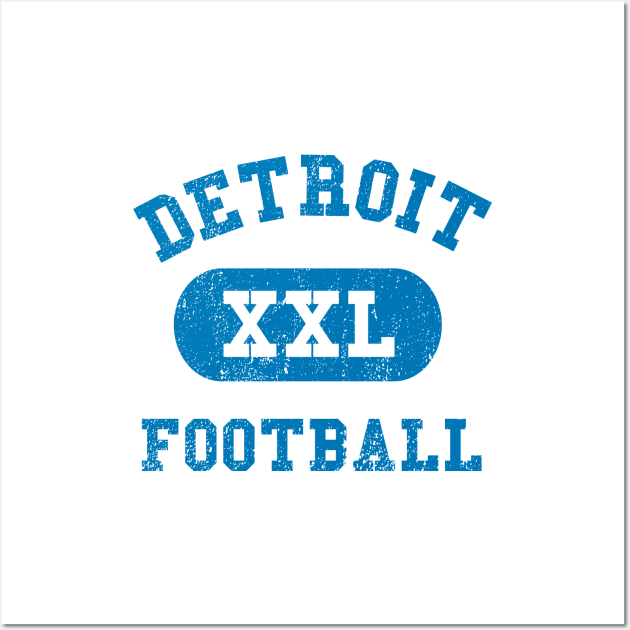 Detroit Football Wall Art by sportlocalshirts